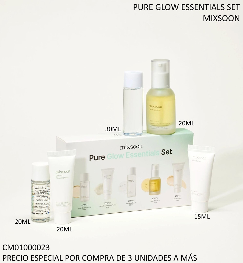 SET DE ESENCIALES PARA UN BRILLO PURO 20ML+20ML+30ML+20+15ML