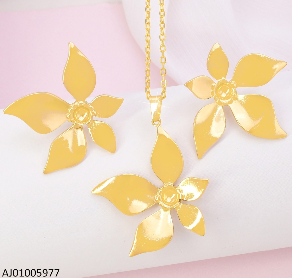 SET FLOR 5 PETALOS DIF.TAMANOS CENTRO HUECO 10083-312
