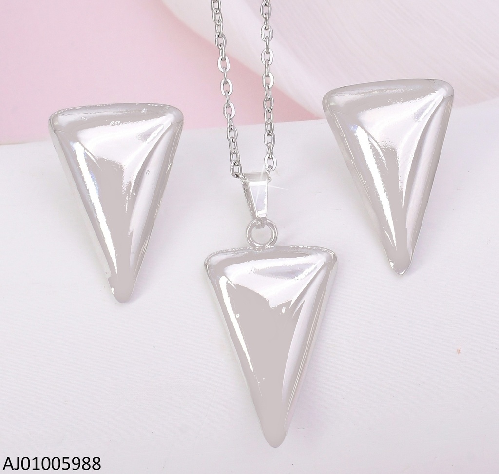 SET PLAT.TRIANGULOS INVERTIDOS LISOS 17300-312