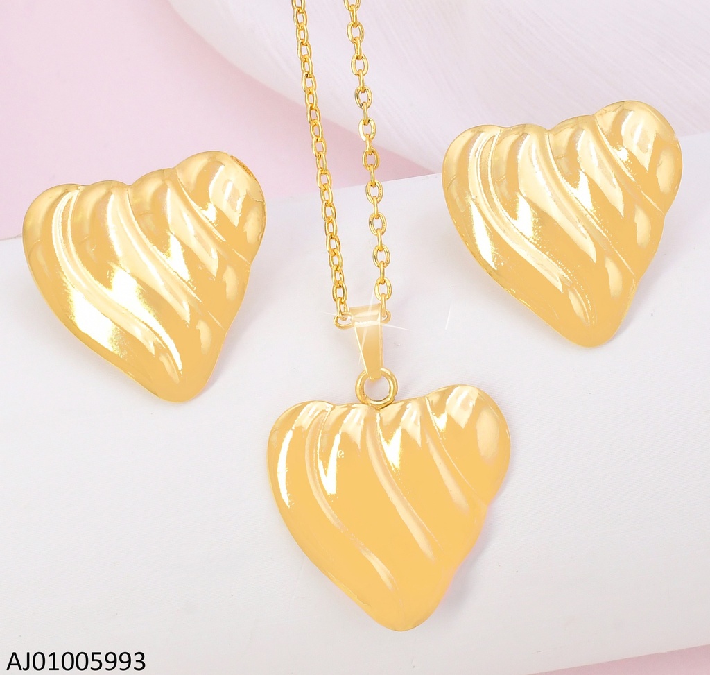 SET CORAZON RAYAS ANCHAS ONDULADAS 10080-312
