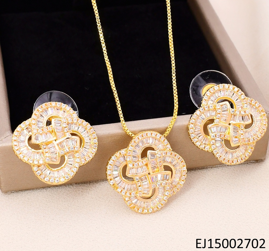 SET FLOR BOSALINA ZIRCONIAS SE1228-6