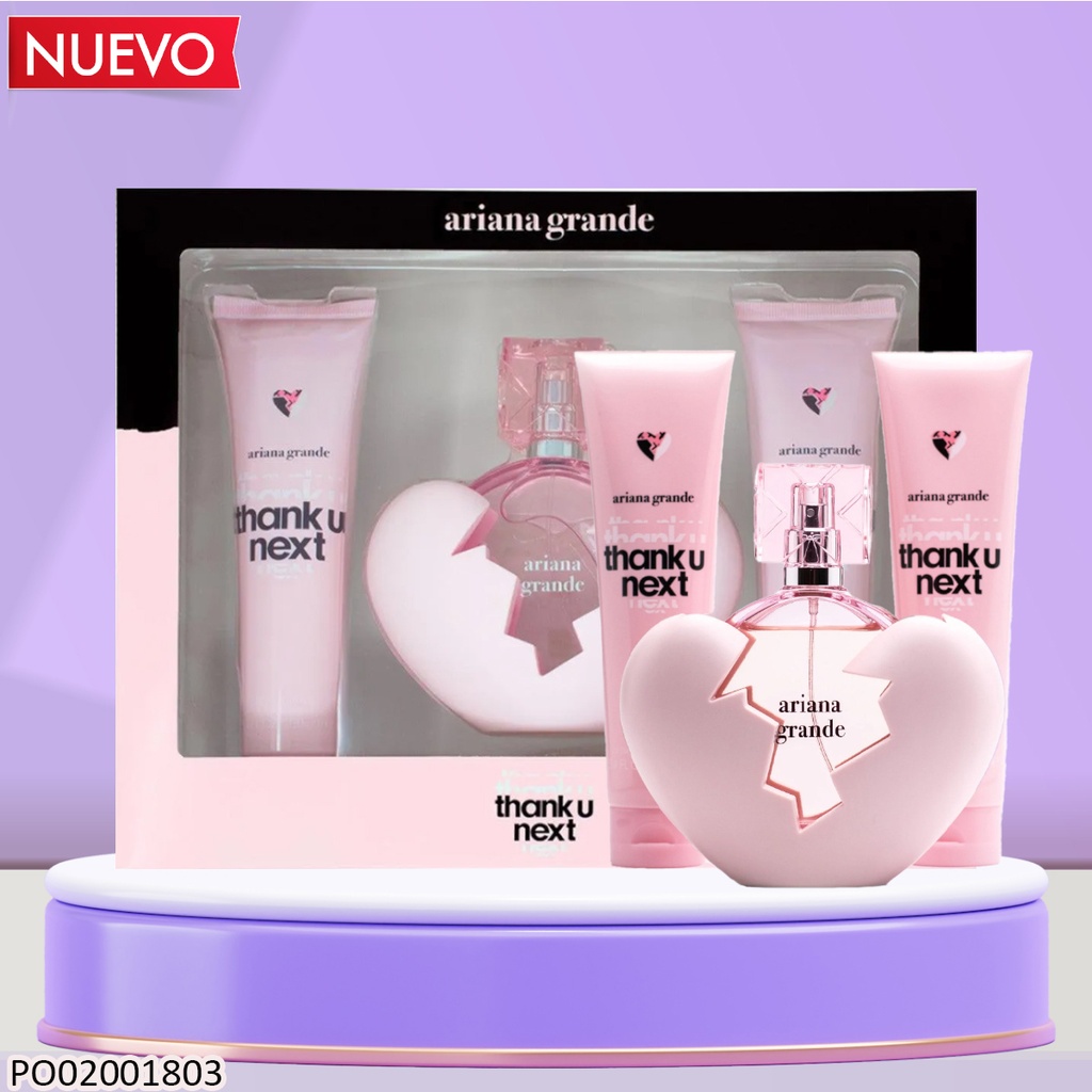 ESTUCHE 3PCS THANK YOU NEXT ARIANA GRANDE 100/100/100ML