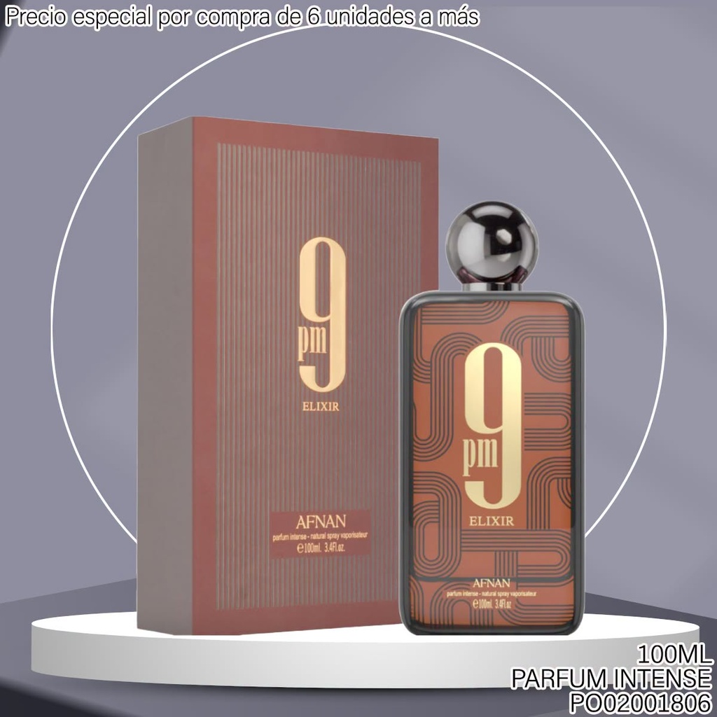 PERFUME 9PM ELIXIR AFNAN 100ML