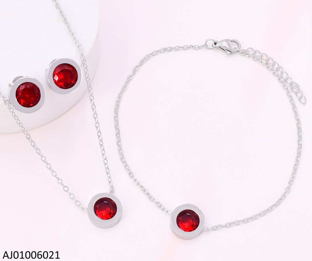 SET PLATEADO RD ROJO 7323-436