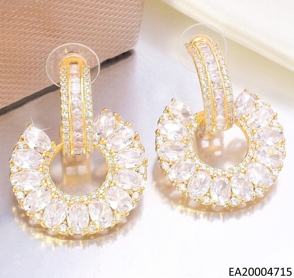 ARETES TRENDY "C" C/GUIRNALDA DE ZIRCONIAS EE4714-6