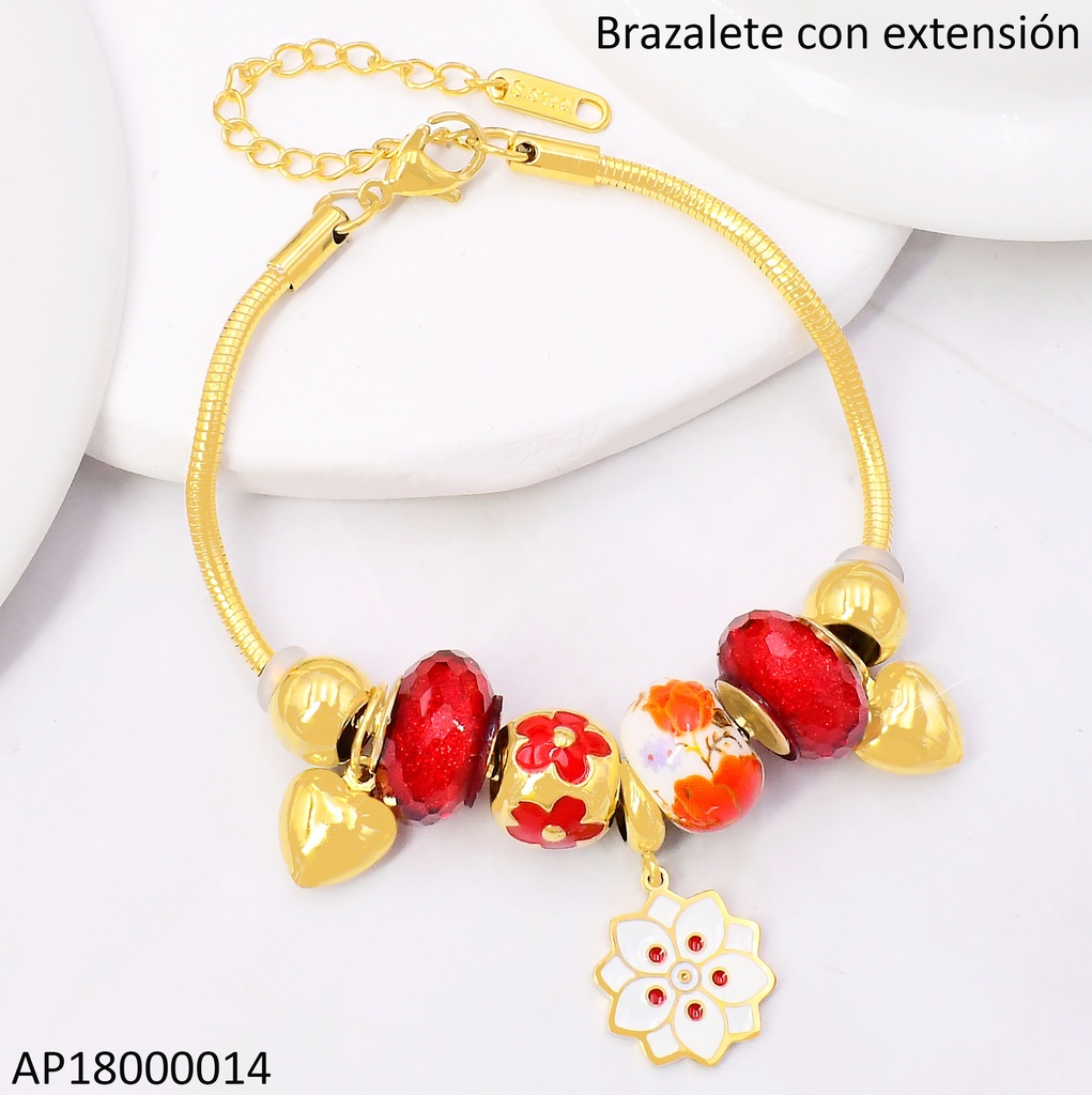 PANDORA FLEXIBLE DIJES ROJO/BLANCO 💮 BA2172-45