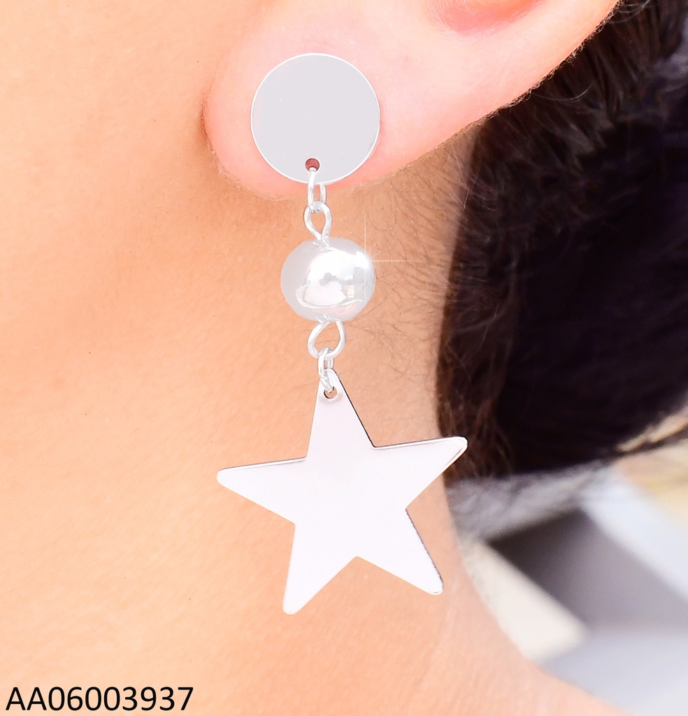 ARETES PLAT CIRCULO/ PELOTITA/ESTRELLA KE105448-BI