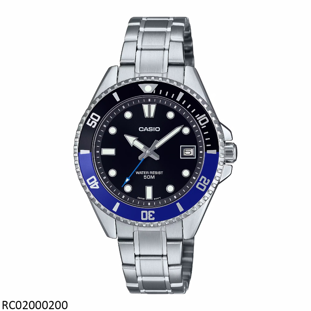 RELOJ CASIO ANALOGO CAB MDV-10D-1A2VDF METAL PLAT.