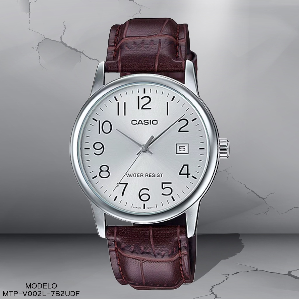 RELOJ CASIO ANALOGO MTP-V002L-7B2UDF CUERO