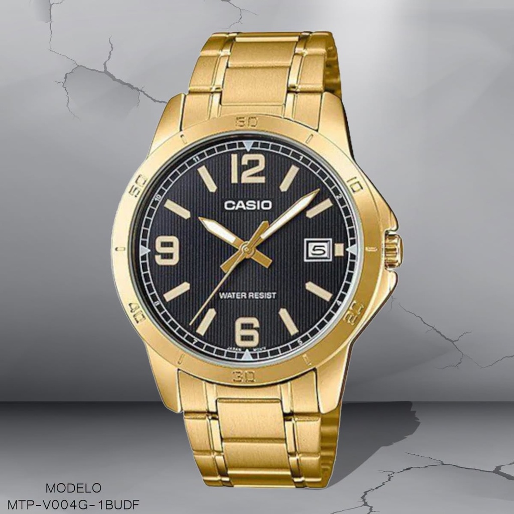 RELOJ CASIO ANALOGO CAB. MTP-V004G-1BUDF METAL DOR