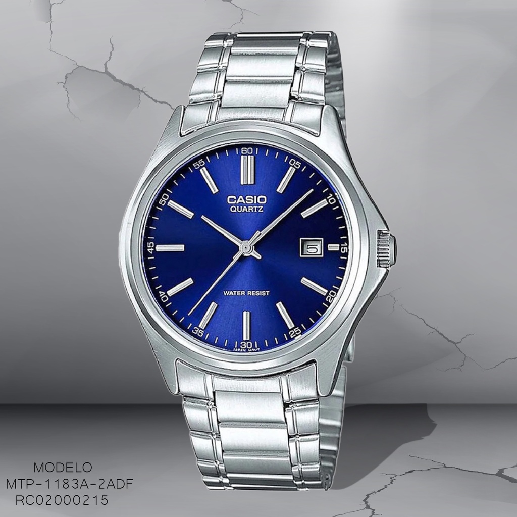 RELOJ CASIO ANALOGO CAB MTP-1183A-2ADF METAL PLAT