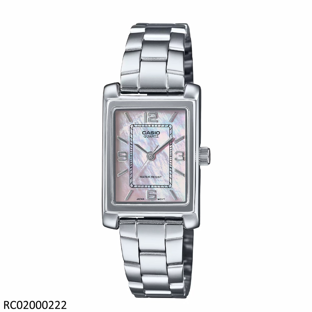 RELOJ CASIO ANALOGO DAM. LTP-1234DS-4ADF METAL PLAT.