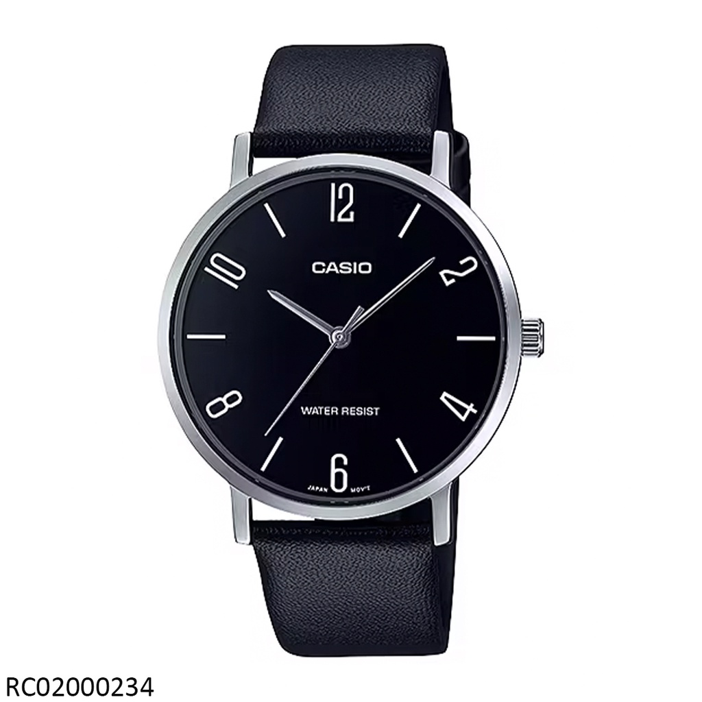 RELOJ CASIO ANALOGO CAB MTP-VT01L-1B2UDF CUERO