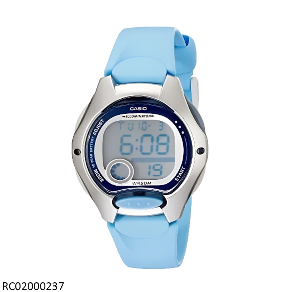 RELOJ CASIO DIGITAL DAMA LW-200-2BVDF SILICON CELESTE