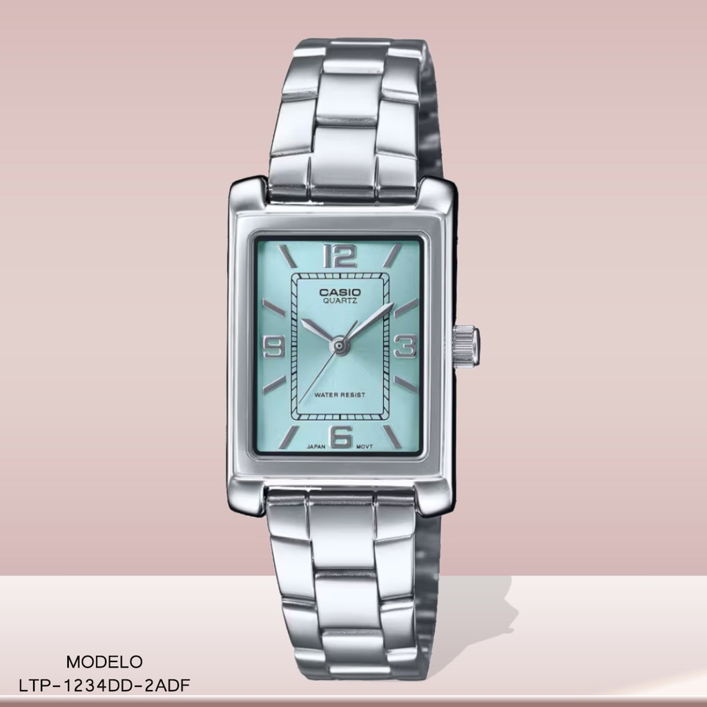 RELOJ CASIO ANALOGO DAMA LTP-1234DD-2ADF METAL PLAT