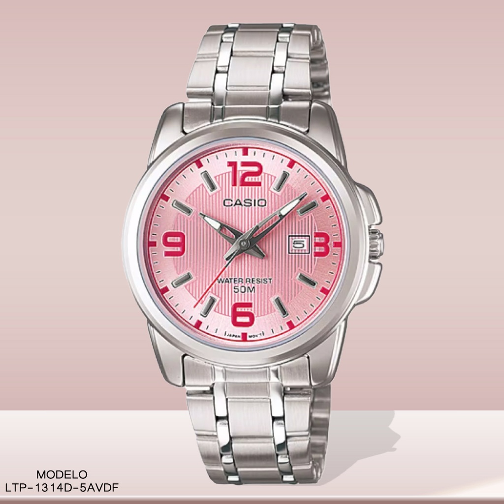 RELOJ CASIO ANALOGO DAMA LTP-1314D-5AVDF METAL PLAT