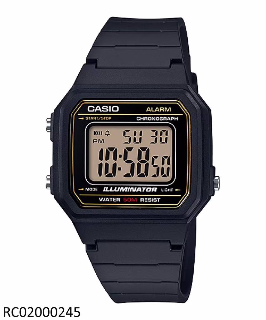 RELOJ CASIO DIGITAL CAB W-217H-9AVDF SILICON NEGRO