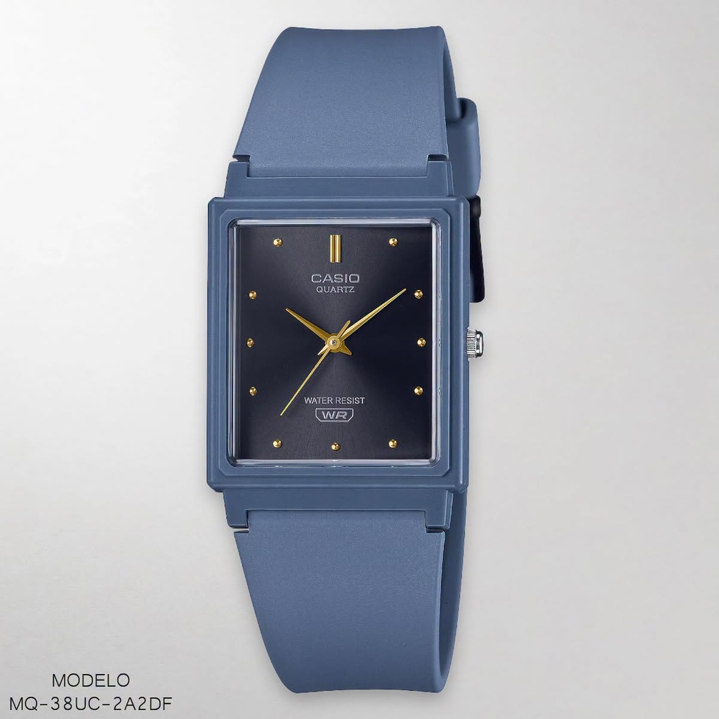 RELOJ CASIO ANALOGO DAM. MQ-38UC-2A2DF RESINA GRIS