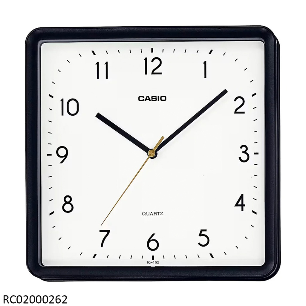 RELOJ CASIO DE PARED BLACK IQ-152-1DF