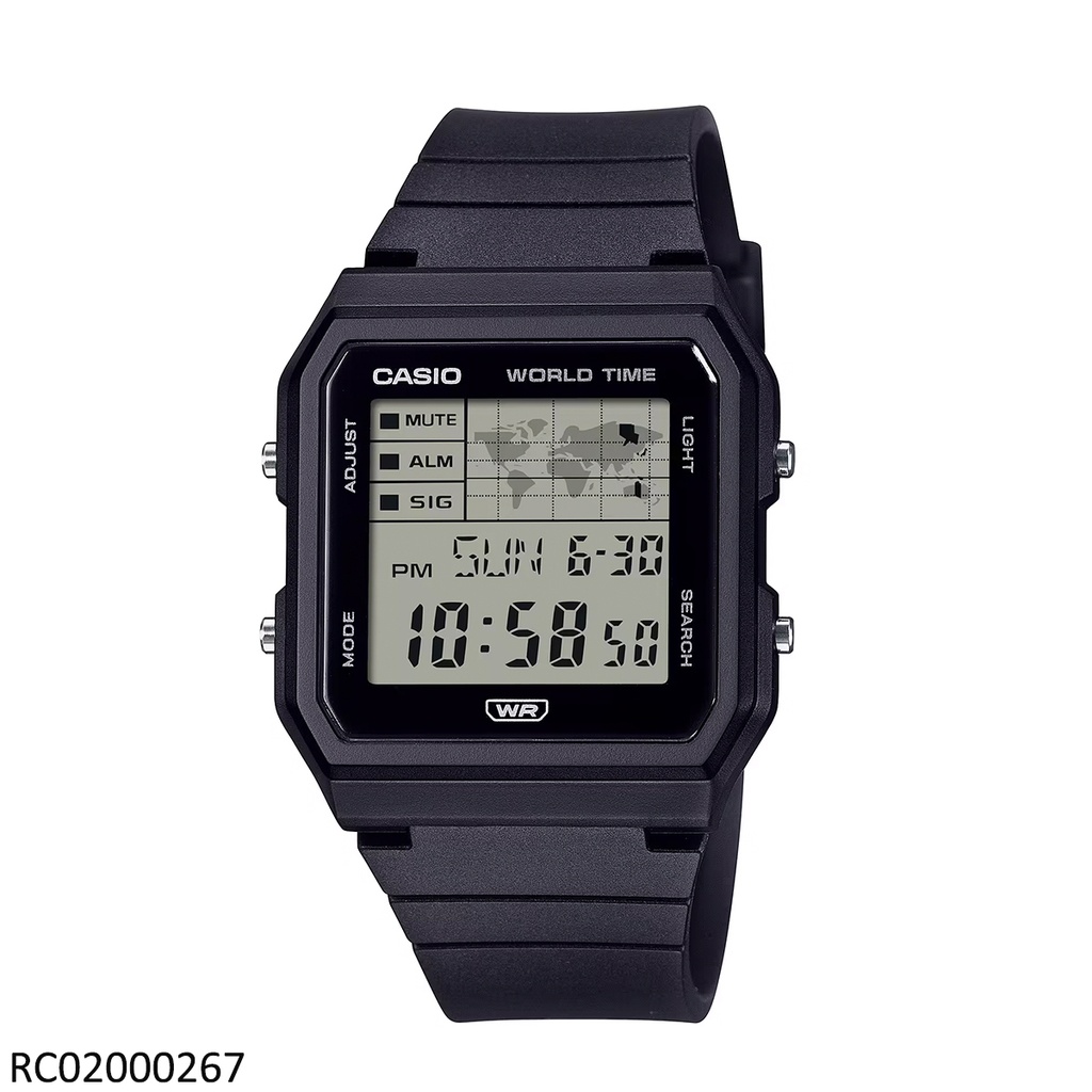 RELOJ CASIO DIGITAL DAMA LF-30W-1ADF SILICON NEGRO