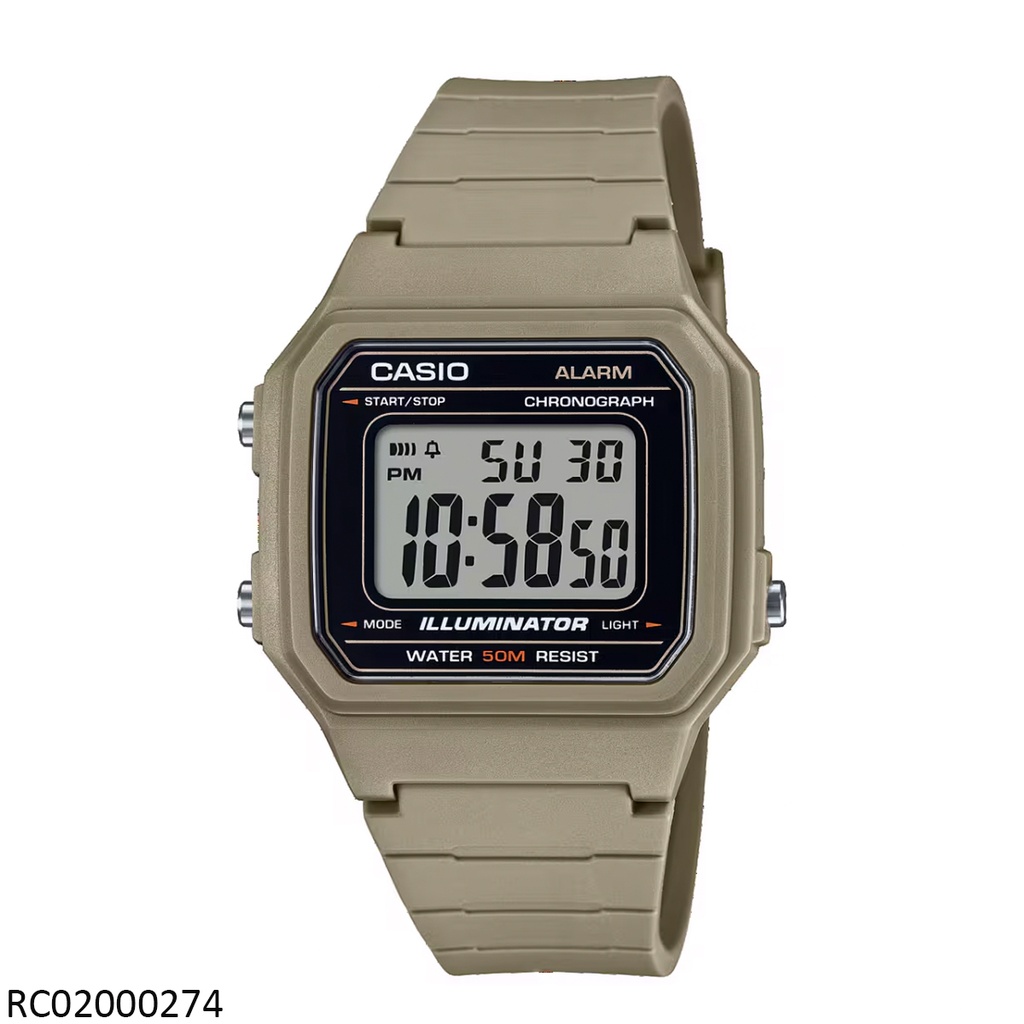 RELOJ CASIO DIGITAL CAB W-217H-5AVDF SILICON VERDE