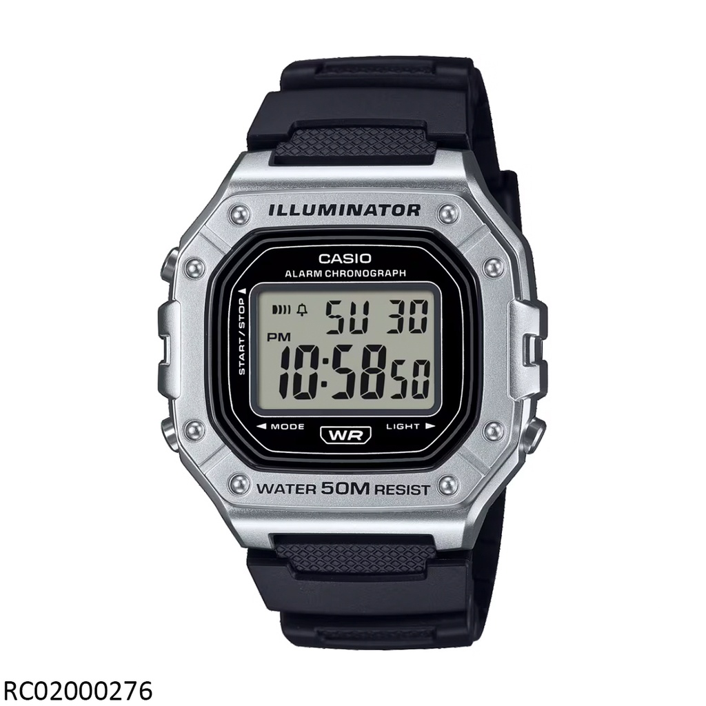 RELOJ CASIO DIGITAL CAB W-218HM-7AVDF SILICON NEGRO