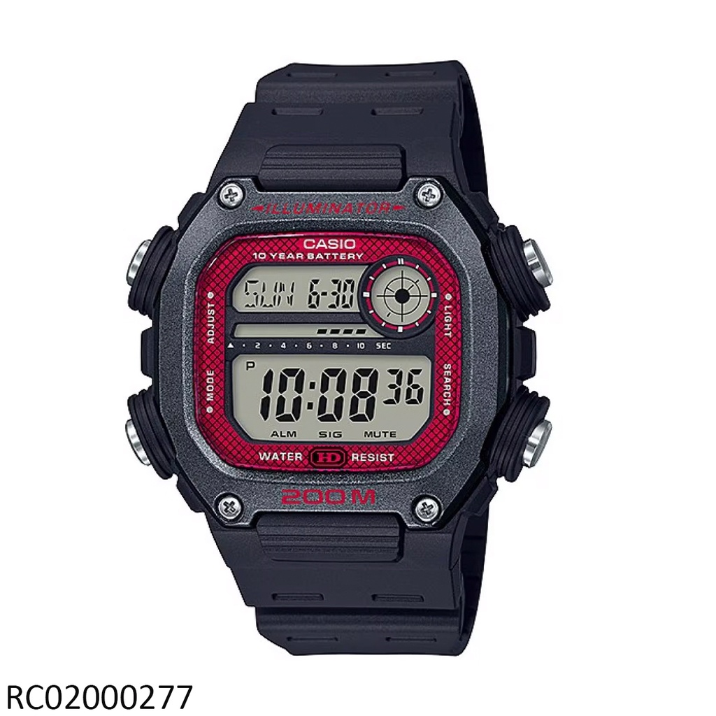 RELOJ CASIO DIGITAL CAB DW-291H-1BVDF SILICON NEGRO