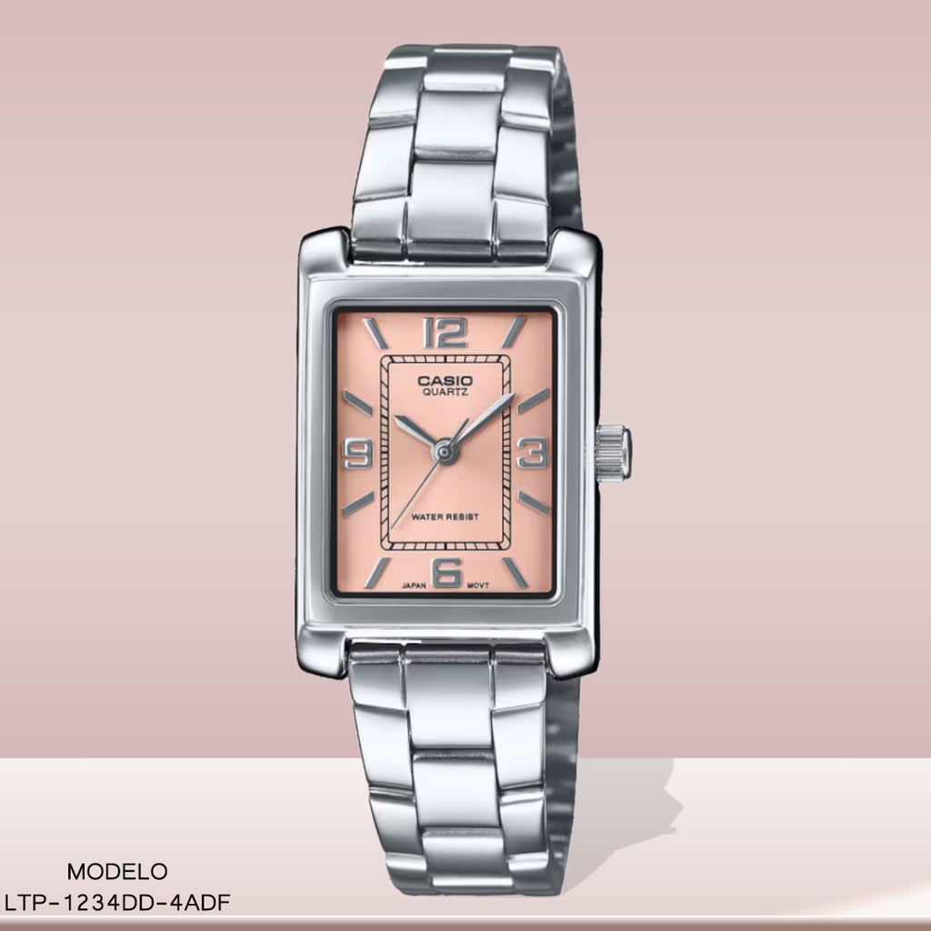 RELOJ CASIO ANALOGO DAMA LTP-1234DD-4ADF METAL PLAT