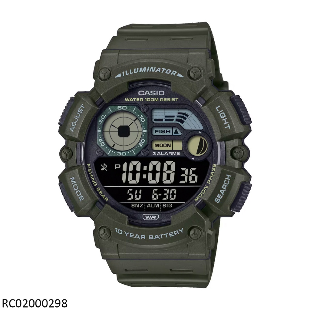 RELOJ CASIO DIGITAL CAB WS-1500H-3BVDF SILICON GRIS