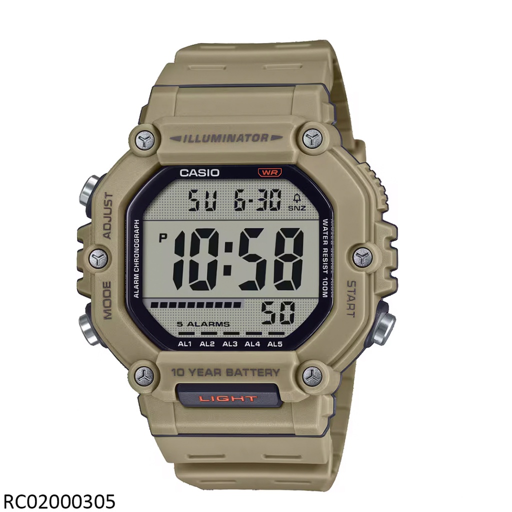RELOJ CASIO DIGITAL CAB AE-1600H-5AV SILICON VERDE
