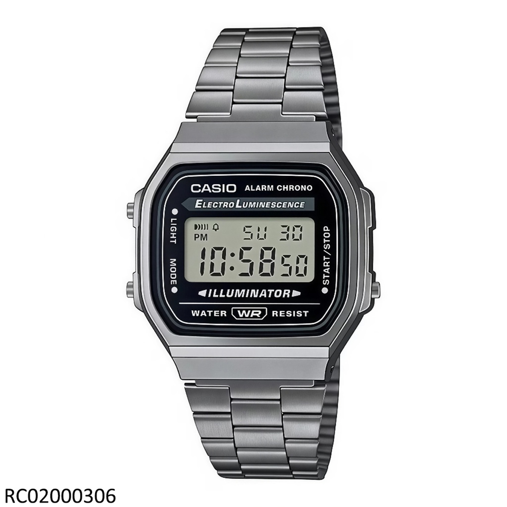 RELOJ CASIO DIGITAL CAB A168WGG-1ADF METAL PLAT.