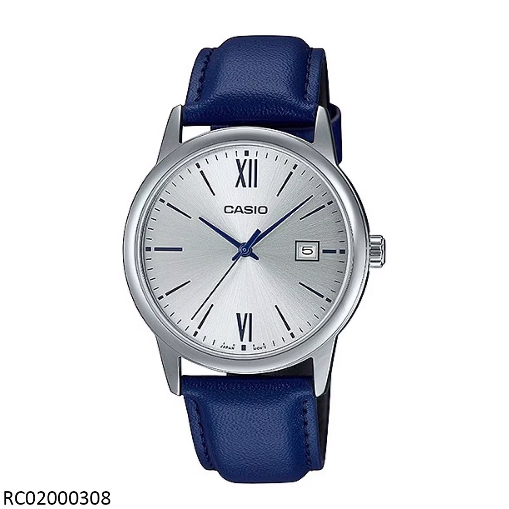 RELOJ CASIO ANALOGO CAB MTP-V002L-2B3UDF CUERO AZUL