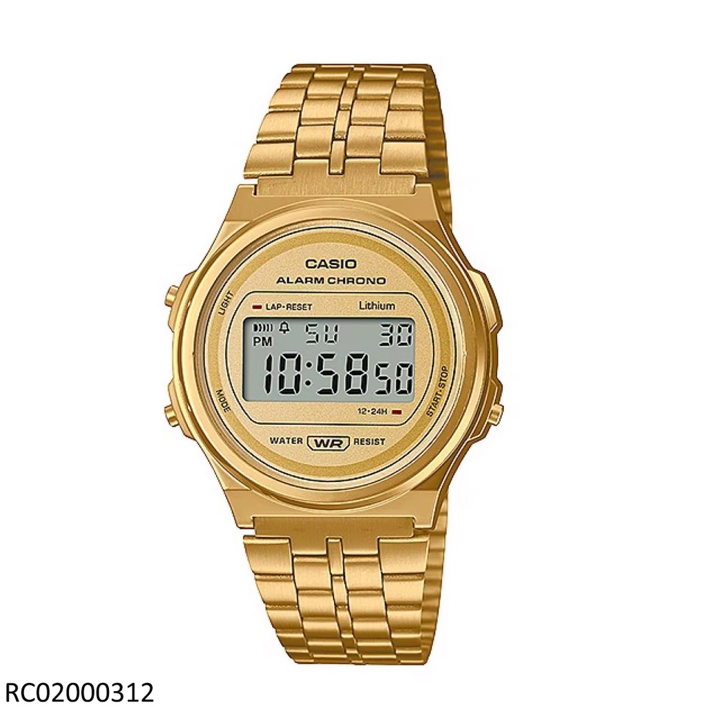 RELOJ CASIO DIGITAL CAB A171WEG-9ADF METAL DOR