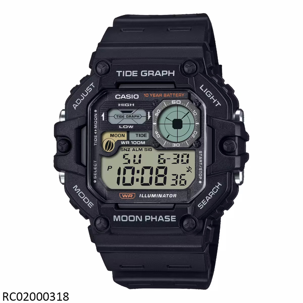 RELOJ CASIO DIGITAL CAB WS-1700H-1AVDF SILICON NEGRO