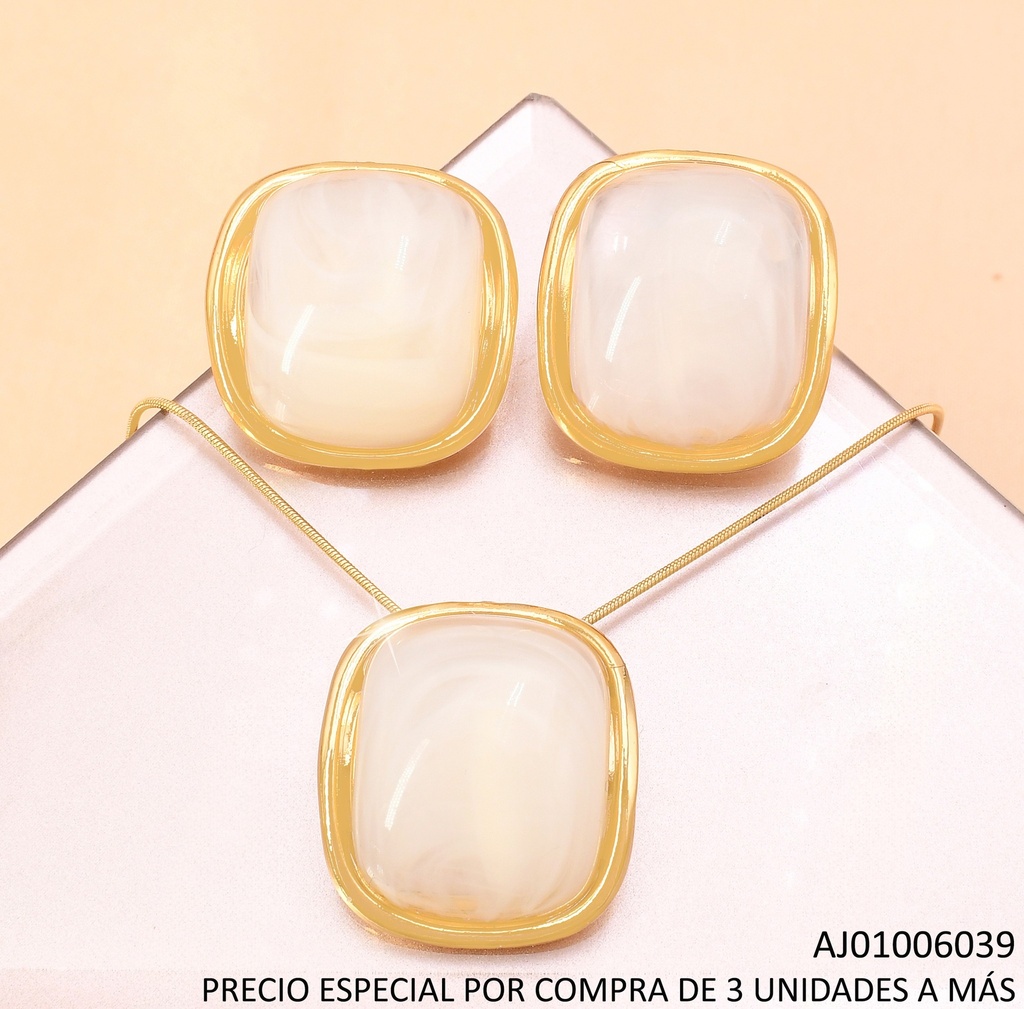 SET RECTANGULO BLANCO VERT.BORDE DOR.SA1285-1