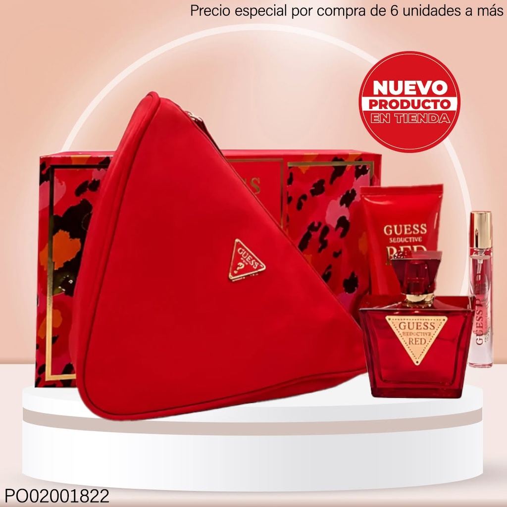 ESTUCHE PERFUME GUESS SEDUCTIVE RED 75/15/100ML COSMETIQUERA