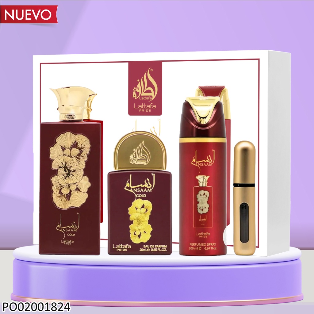 PERFUME ORIGINAL LATTAFA PRIDE ANSAAM 100/20/200ML