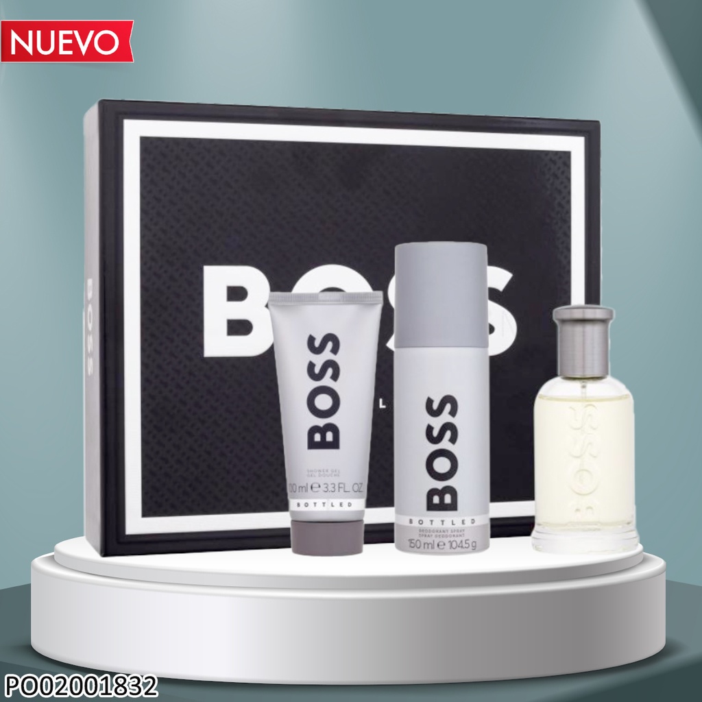 ESTUCHE PERFUME BOSS BOTTLED 100/100/150 ML EDT