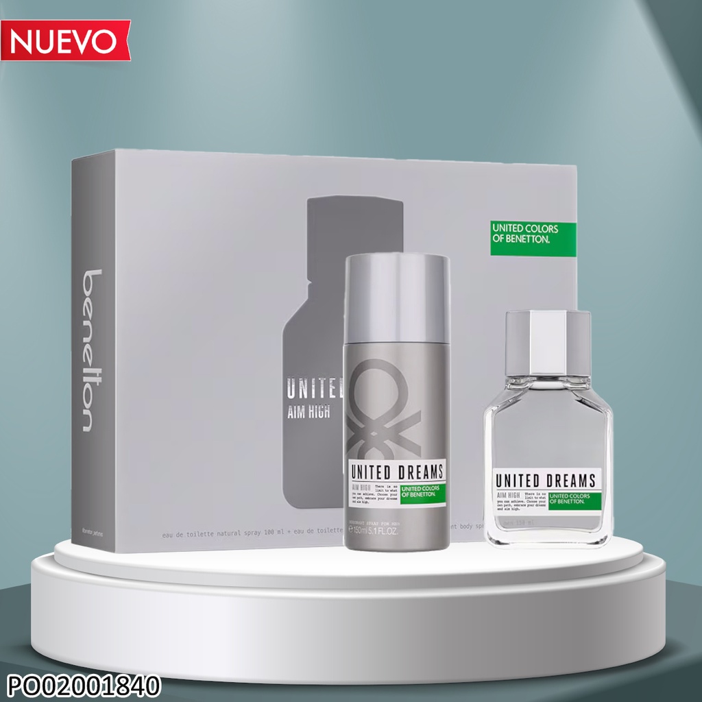 ESTUCHE PERFUME UNITED DREAMS AIM HIGH EDT 100/150ML