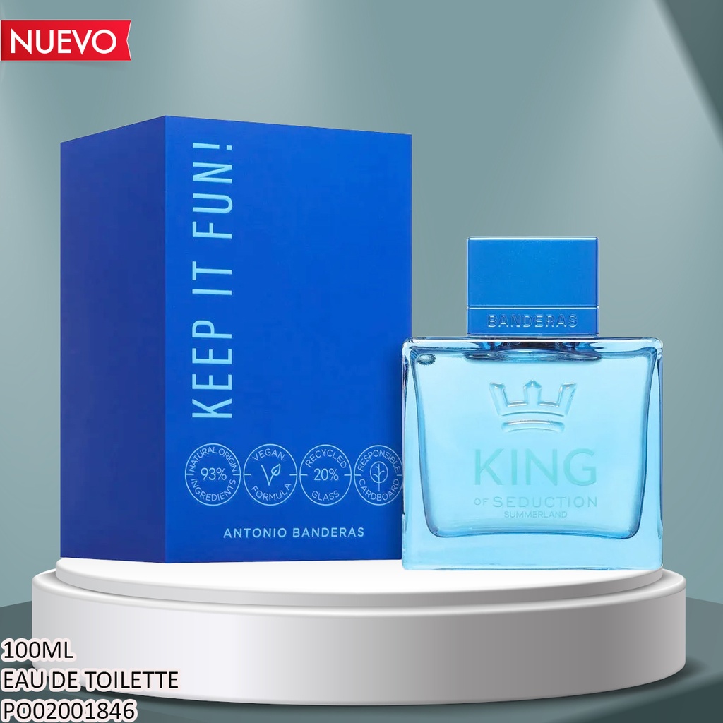 PERFUME KING OF SEDUCTION  SUMEMERLAND BANDERAS 100ML