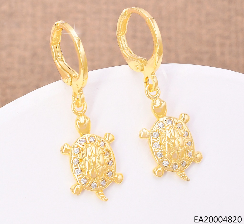 ARETES DOR HUGGIES TORTUGA ZIRC. EE4212-9