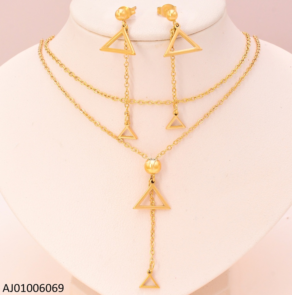 SET DORADO CROQUI TRIANGULO 9593-704