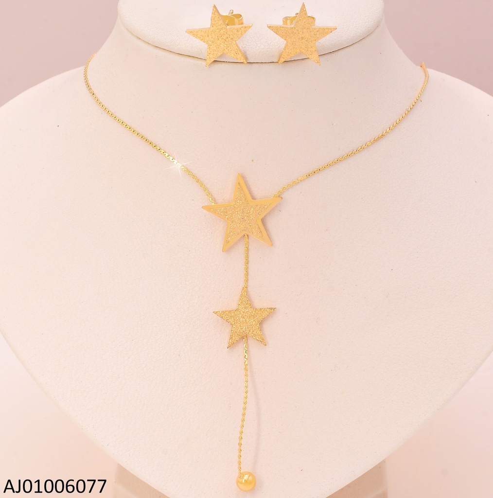 SET DORADO ESTRELLA ESCARCHADA 0380-680