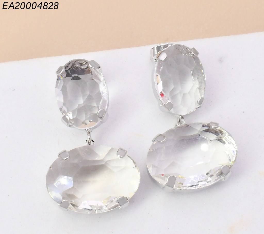 ARETES DOR/PLAT OVALOS CRISTAL VERT/HORIZ. EE4030-9 EE4026-9 EE4031-9 EE4031-9
