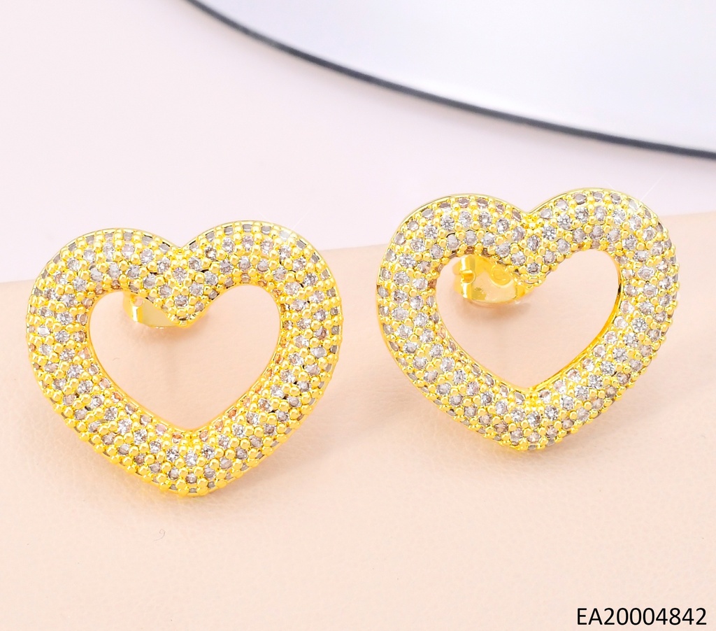 ARETES DOR CROQUI CORAZON ZIRC. EE5053-268