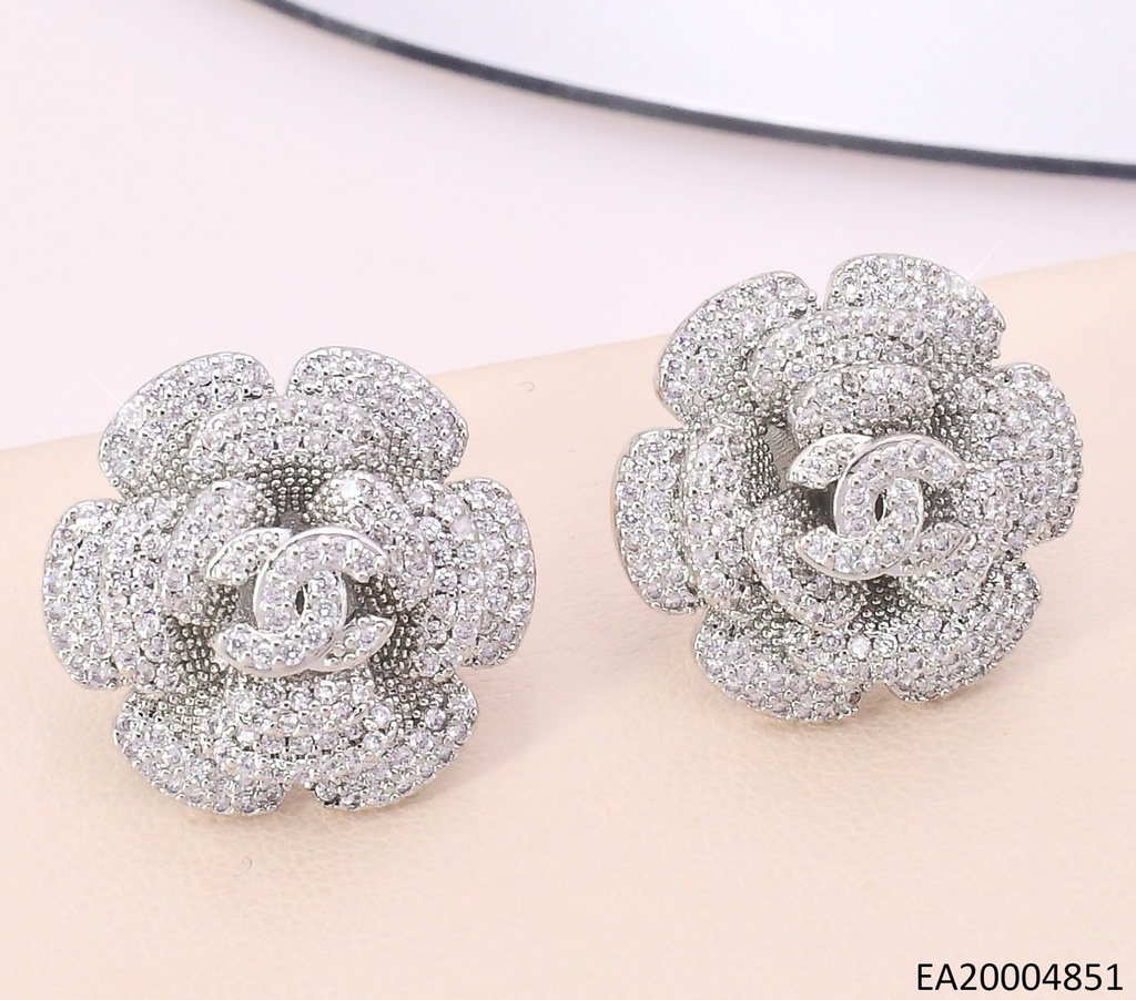 ARETES PLAT ROSA ZIRC. CHANEL EE5038-268
