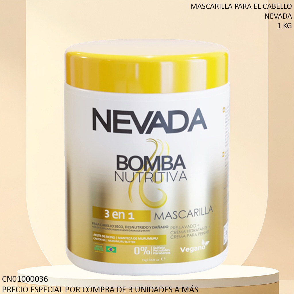 MASCARILLA NEVADA 3 EN 1 BOMBA NUTRITIVA KH04856