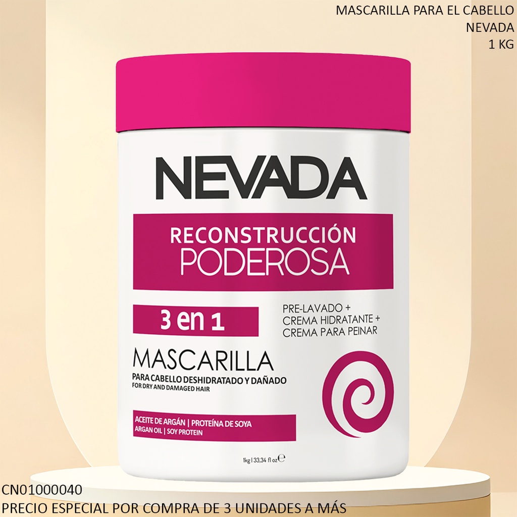 MASCARILLA NEVADA 3 EN 1 RECONTRUCCION PODEROSA KH04872