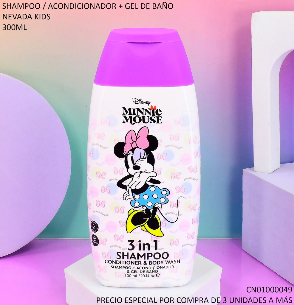 SHAMPOO INFANTIL DISNEY 300ML MINNIE MOUSE DS92003