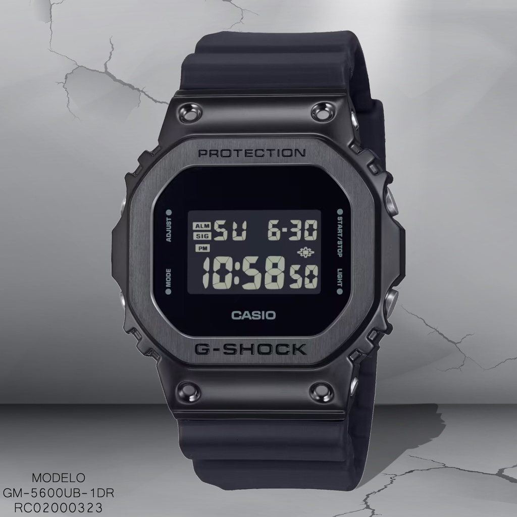 RELOJ CASIO G-SHOCK DIGITAL CAB GM-5600UB-1DR SILICON NEGRO